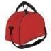 USA Made Nylon Poly Weekender Duffel Bags, Red-Black, 6PKV32JAZR