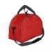 USA Made Nylon Poly Weekender Duffel Bags, Red-Graphite, 6PKV32JAZT