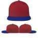 USA Made Red-Royal Blue Flat Brim High Crown Cap