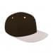 Black Flat Brim High Crown-Putty Visor, Eyelets
