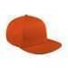 Orange Flat Brim High Crown