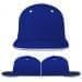 USA Made Royal Blue-White Flat Brim High Crown Cap