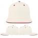 USA Made White-Red Flat Brim High Crown Cap