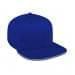 Royal Blue-Light Gray Pro Knit Self Strap Flat Brim