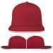 Red-White Ripstop Leather Flat Brim, Virtual Image