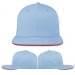 Light Blue-Red Brushed Velcro Flat Brim, Virtual Image