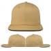 Khaki-Black Ripstop Leather Flat Brim, Virtual Image