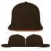 Black-Orange Brushed Leather Flat Brim, Virtual Image