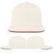 White-Red Organic Self Strap Flat Brim, Virtual Image