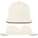 White-Black Denim Slide Buckle Flat Brim, Virtual Image