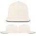 White-Hunter Green Ripstop Leather Flat Brim, Virtual Image