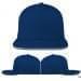 Navy-Light Gray Pro Knit Leather Flat Brim, Virtual Image
