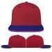 USA Made Red-Royal Blue Flat Brim High Crown Cap