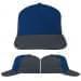 USA Made Navy-Dark Gray Flat Brim High Crown Cap