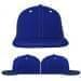 USA Made Royal Blue-White Flat Brim High Crown Cap