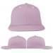 USA Made Pink-White Flat Brim High Crown Cap