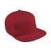 Red Flat Brim High Crown