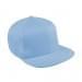 Light Blue Flat Brim High Crown