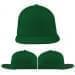 USA Made Kelly Green Flat Brim High Crown Cap