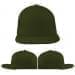 USA Made Olive Green Flat Brim High Crown Cap