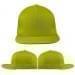 USA Made Safety Green Flat Brim High Crown Cap