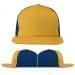 USA Made Athletic Gold-Navy Flat Brim High Crown Cap