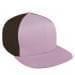 Pink Flat Brim High Crown-Black Back Half