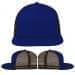USA Made Royal Blue-Black Flat Brim High Crown Cap