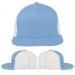 Light Blue-White Meshback Snapback Flat Brim, Virtual Image