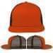 USA Made Orange-Black Flat Brim High Crown Cap