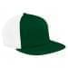 Kelly Green-White Meshback Velcro Flat Brim