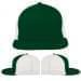 Kelly Green-White Meshback Velcro Flat Brim, Virtual Image