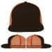 USA Made Black-Orange Flat Brim High Crown Cap