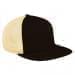 Black-Athletic Gold Meshback Velcro Flat Brim