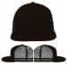 Black-Dark Gray Meshback Snapback Flat Brim, Virtual Image