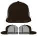 USA Made Black-Light Gray Flat Brim High Crown Cap