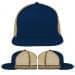 USA Made Navy-Khaki Flat Brim High Crown Cap