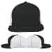 USA Made Dark Gray-White Flat Brim High Crown Cap