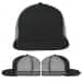 USA Made Dark Gray-Light Gray Flat Brim High Crown Cap