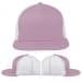USA Made Pink-White Flat Brim High Crown Cap