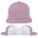 USA Made Pink-White Flat Brim High Crown Cap