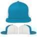 Turquoise-White Meshback Snapback Flat Brim, Virtual Image
