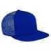 Royal Blue Flat Brim High Crown