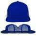 USA Made Royal Blue Flat Brim High Crown Cap