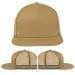 USA Made Khaki Flat Brim High Crown Cap