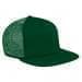 Kelly Green Flat Brim High Crown