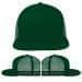 USA Made Kelly Green Flat Brim High Crown Cap