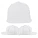 USA Made White Flat Brim High Crown Cap