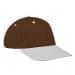Brown Lowstyle Structured-White Visor, Eyelets