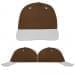 USA Made Brown-White Lowstyle Structured Cap